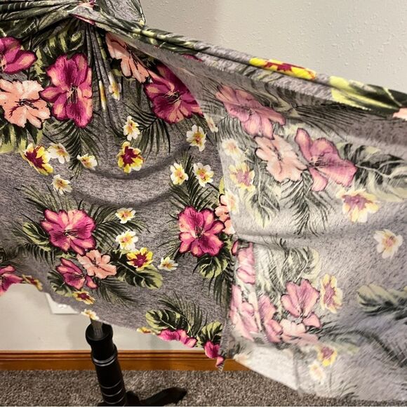 Vera Wang Tropical Floral print Sleeveless asymmetrical Dress Size extra small - Picture 6 of 15